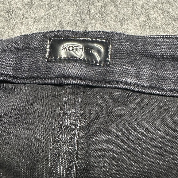 Mother High Waisted Looker Ankle Encounters at Night Slim Black Jeans - Size 25 - Picture 12 of 16